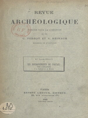 cover image of Les soubassements du portail des libraires à la cathédrale de Rouen